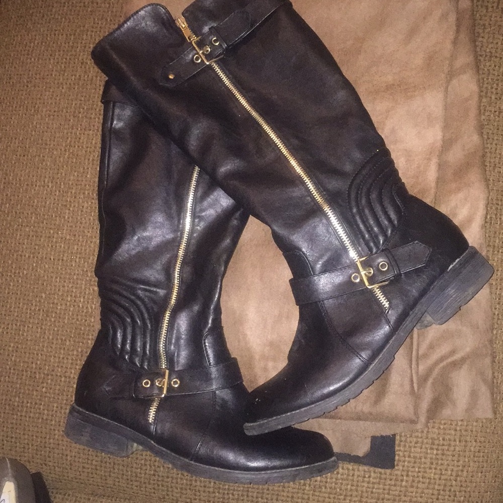 Leather Biker Boots🏅.